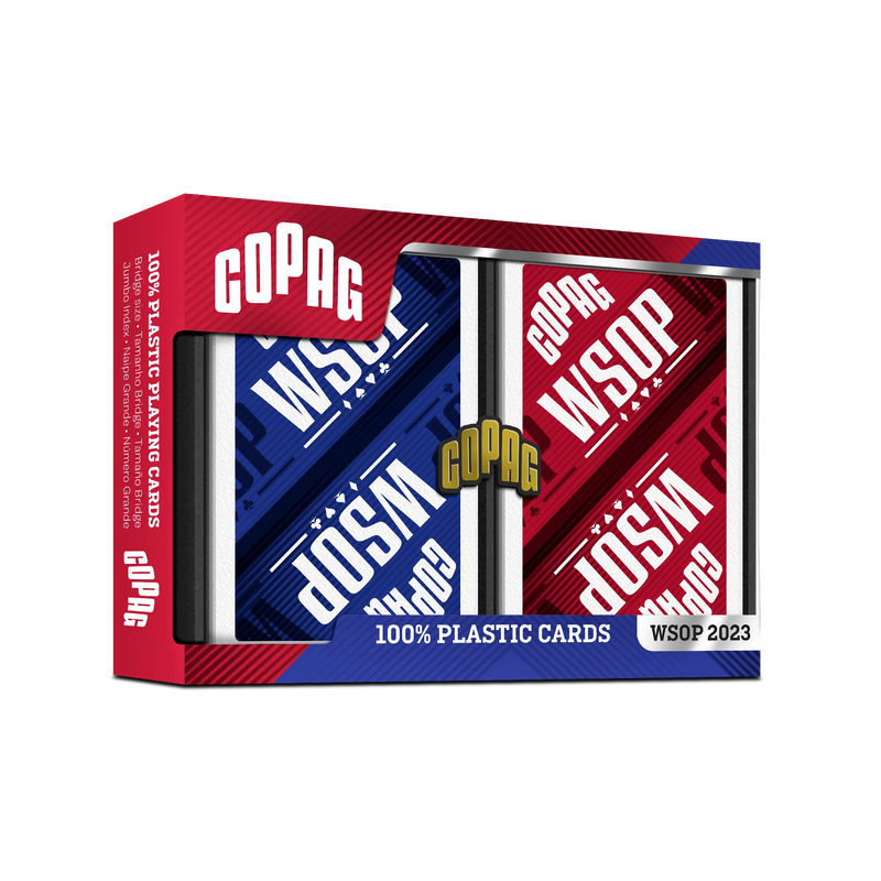 Copag Cards WSOP Red Blue Poker Size Jumbo Index