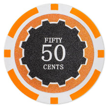 $0.50 Fifty Cent Eclipse 14 Gram Poker Chips