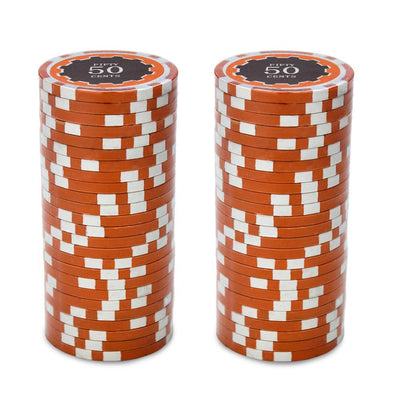$0.50 Fifty Cent Eclipse 14 Gram Poker Chips