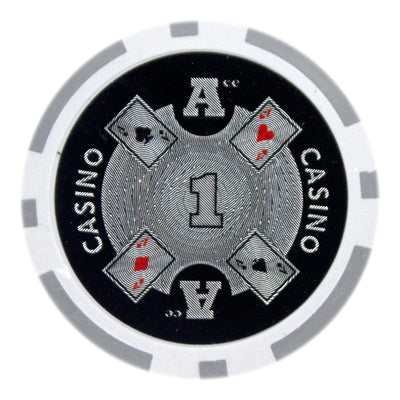 Clearance $1 One Dollar Ace Casino 14 Gram - 100 Poker Chips