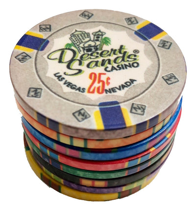 100 Desert Sands 10 Gram Ceramic Poker Chips Bulk