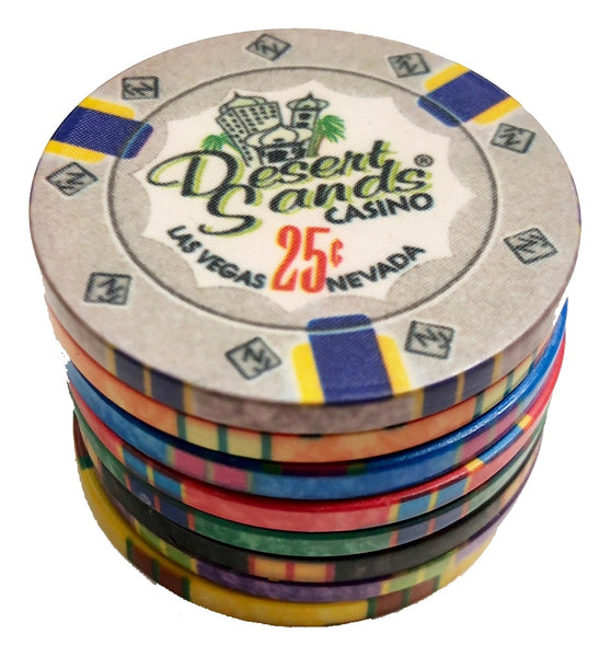 1000 Desert Sands 10 Gram Ceramic Poker Chips Bulk