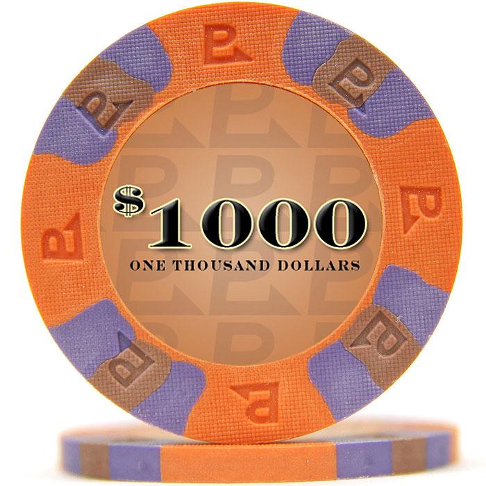 $1000 Orange Nexgen Remix Pro Clay Poker Chips