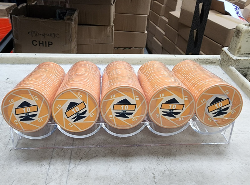 $10 Turbo Ceramic 10 Gram Poker Chips