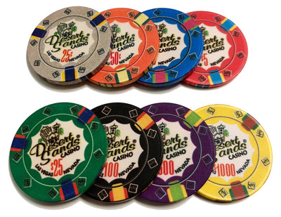 200 Desert Sands 10 Gram Ceramic Poker Chips Bulk