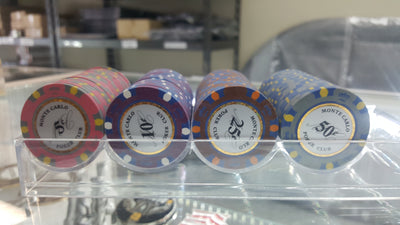 50 Cents Monte Carlo Smooth 14 Gram Poker Chips