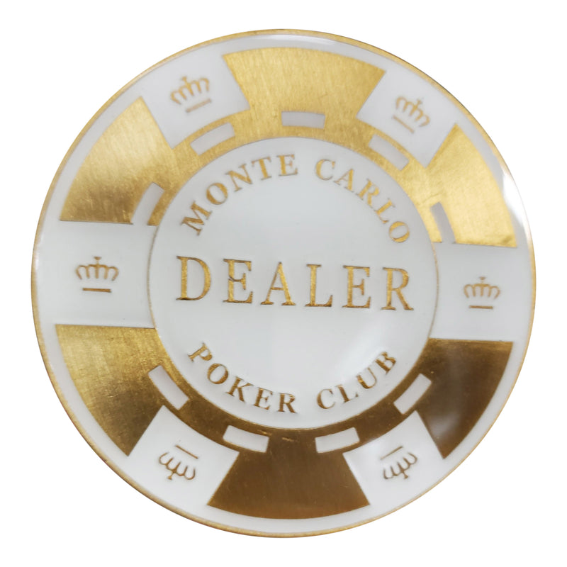 Monte Carlo Elegant Matching Poker Metal Dealer Button