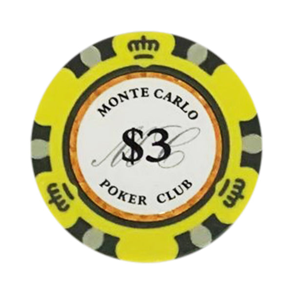 900 Monte Carlo Smooth 14 Gram Poker Chips Bulk