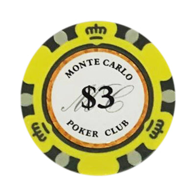 750 Monte Carlo Smooth 14 Gram Poker Chips Bulk