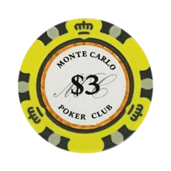 300 Monte Carlo Smooth 14 Gram Poker Chips Bulk