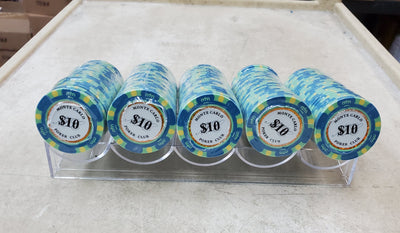 $10 Dollar Monte Carlo Smooth 14 Gram Poker Chips