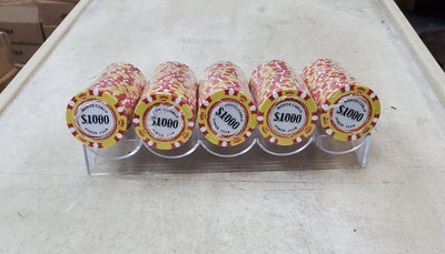 $1000 One Thousand Dollar Monte Carlo Smooth 14 Gram Poker Chips