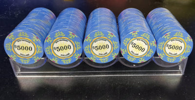 $5000 Classic Ceramic 10 Gram Poker Chips