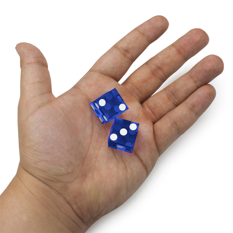 CLEARANCE 5 Sets 19MM Precision Razor Edge Serialized Casino Craps Dice Total 25 PCS