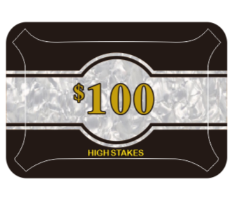 High Stakes $100 Poker Plaque