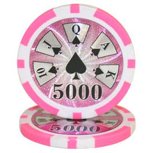 $5000 Five Thousand Dollar High Roller 14 Gram - 100 Poker Chips