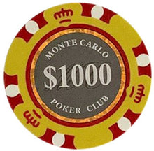 $1000 One Thousand Dollar Smoked Monte Carlo Smooth 14 Gram Poker Chips