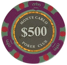 $500 Five Hundred Dollar Smoked Monte Carlo Smooth 14 Gram Poker Chips