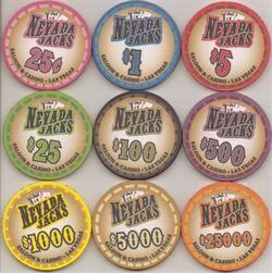 800 Nevada Jack Saloon 10 Gram Ceramic Poker Chips Bulk