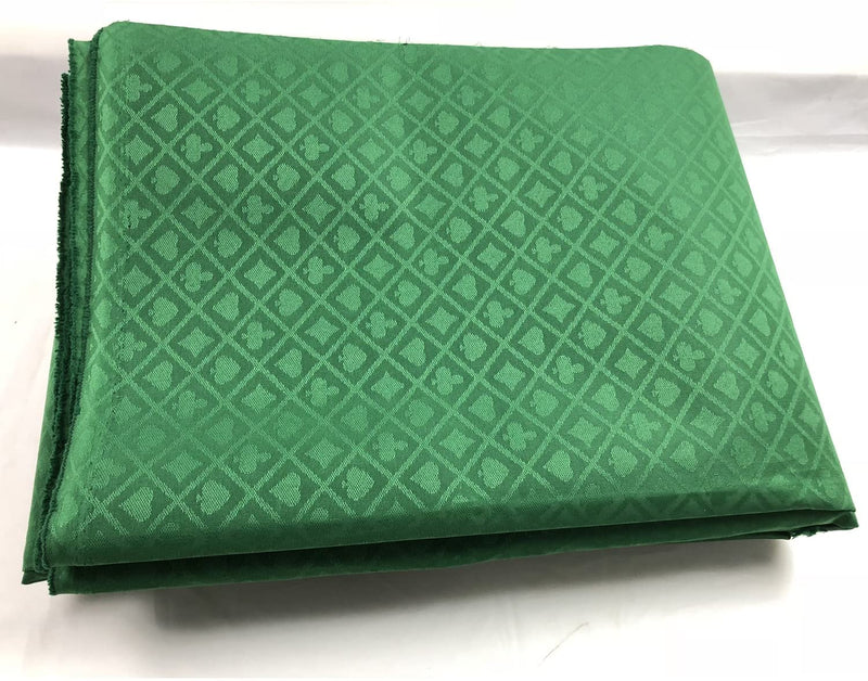 Tissu de table de poker complet en feutre imperméable de 108 x 60 pouces ( vert émeraude Tissu de table de poker complet en feutre imperméable de 108 x 60 pouces ( vert émeraude