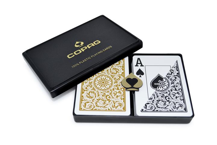 Copag Cards Black Gold Poker Size Jumbo Index