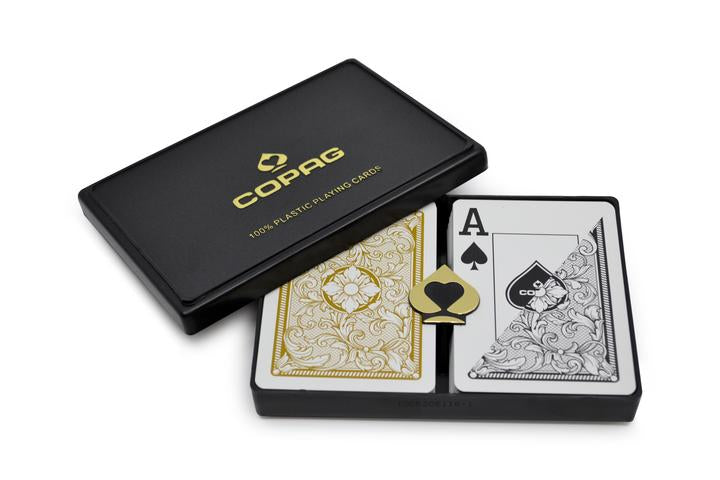 Copag Cards Legacy Black Gold Poker Size Jumbo Index