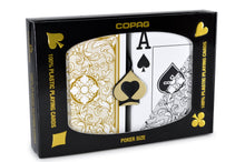 12 Sets 1 Dozen Copag Cards Legacy Black Gold Poker Size Jumbo Index