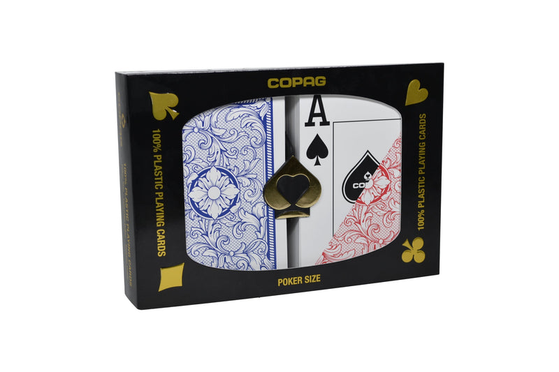 1 Dozen 12 Sets Copag Cards Legacy Red Blue Poker Size Jumbo Index