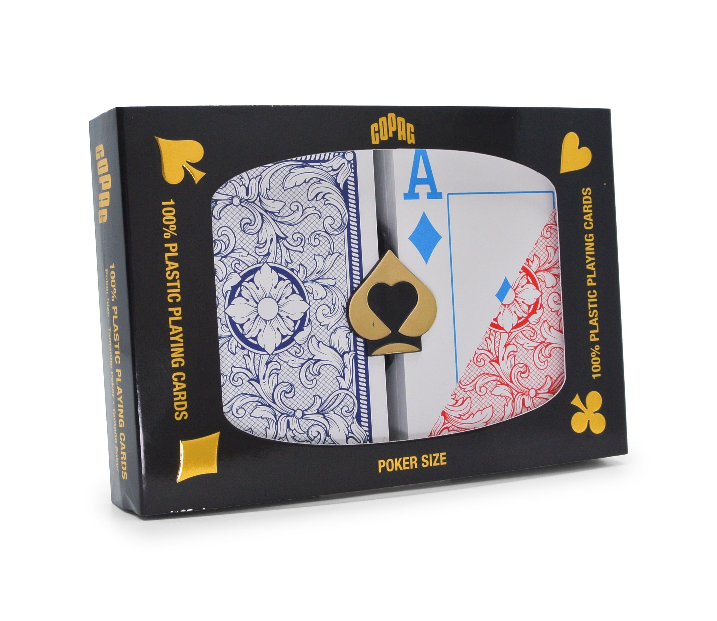 Copag Jumbo Index - Poker Wide Size Black Gold 1546