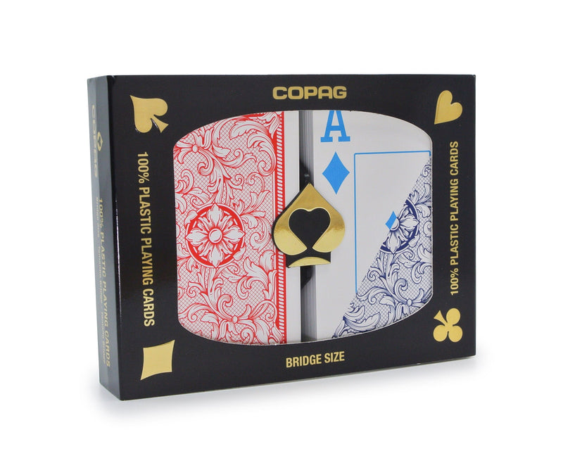 Copag Cards Legacy Four 4 Color Red Blue Bridge Size Jumbo Index
