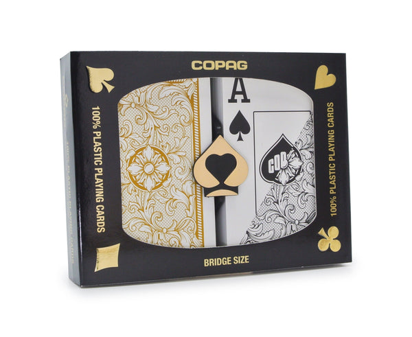 1 Dozen 12 Sets Copag Cards Legacy Black Gold Bridge Size Jumbo Index