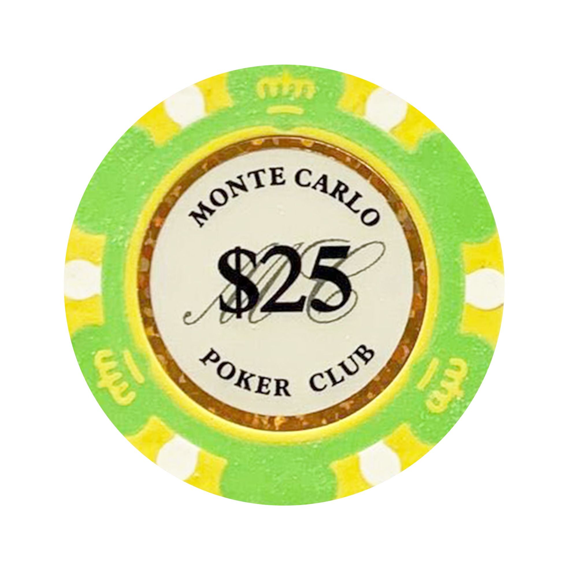 Lot De 25 Jetons De Poker En Argile Composite – 14g – 40 Mm – Club Et Soirée Jeu