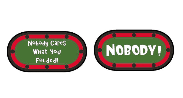 Nobody Cares What You Folded! Double Sided Poker Card Guard