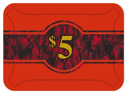 High Stakes $5 Poker Plaque
