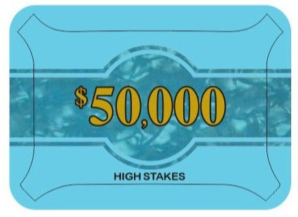High Stakes $50,000 Poker Plaque