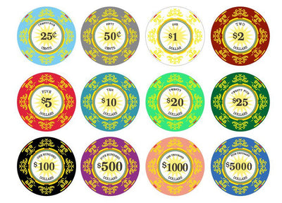 800 Classic Ceramic 10 Gram Poker Chips
