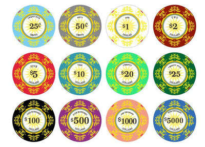 900 Classic Ceramic 10 Gram Poker Chips