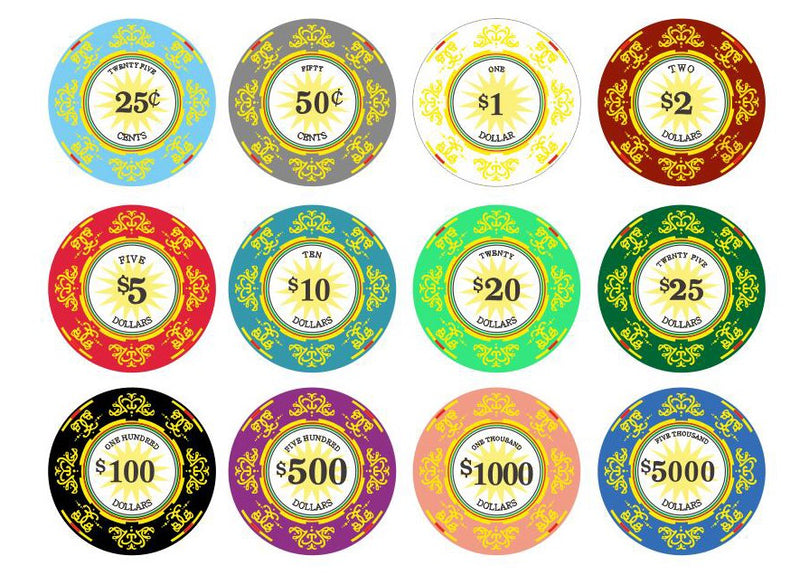 Sample Pack Classic Ceramic 10 Gram Poker Chips