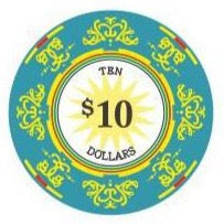 $10 Classic Ceramic 10 Gram Poker Chips