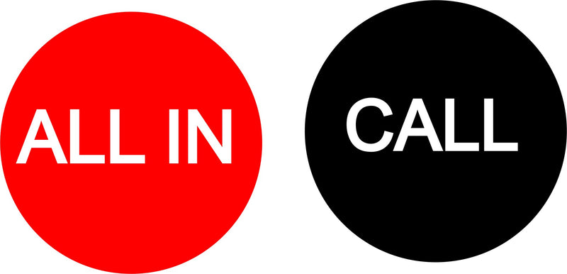 All In / Call 3" Button Double Sided
