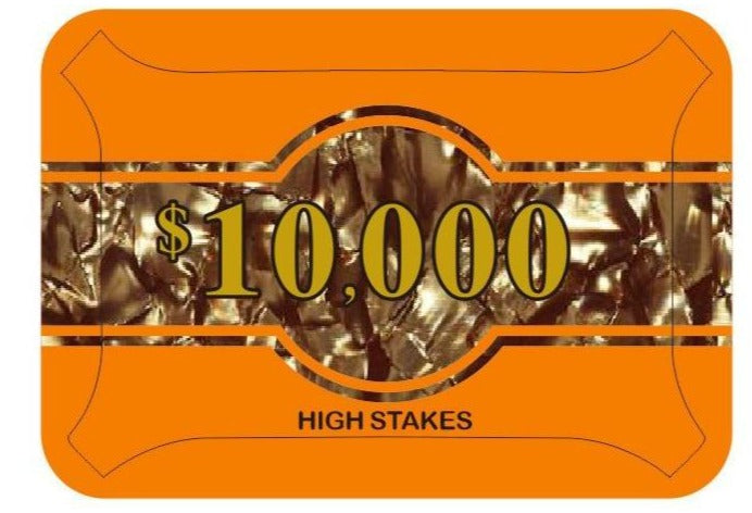 High Stakes $10,000 Poker Plaque