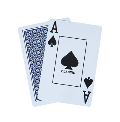 Classic 100% Plastic Playing Cards Bridge Size Jumbo Index 2 Decks