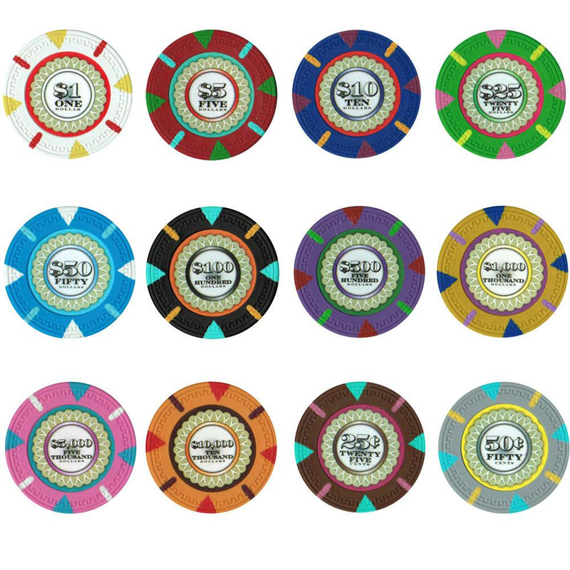 $5000 Pink Claysmith The Mint 13.5 Gram - 100 Poker Chips