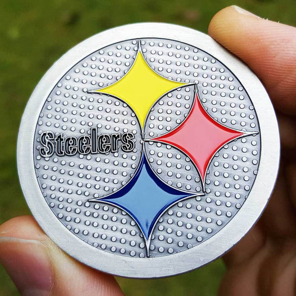 Pittsburgh Steelers Poker Card Guard Golf Marker Protector Coin PREMIUM