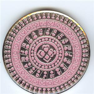 Pink Kaleidoscope Poker Card Guard