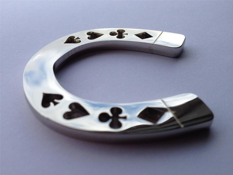 Card Guard - Silver Horseshoe