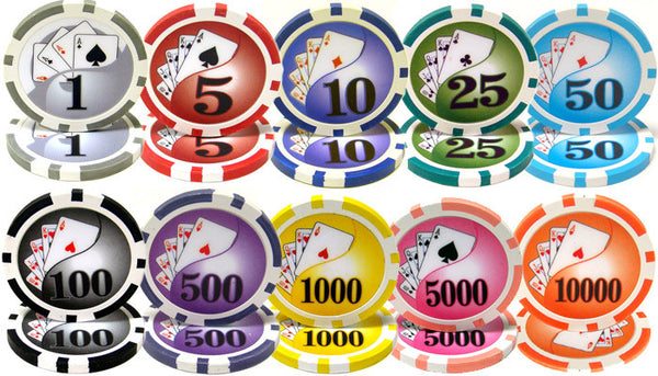 100 Yin Yang 13.5 Gram Poker Chips Bulk - The Poker Store .Com