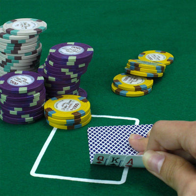 $0.50 Cent Orange Monaco Club 13.5 Gram - 100 Poker Chips