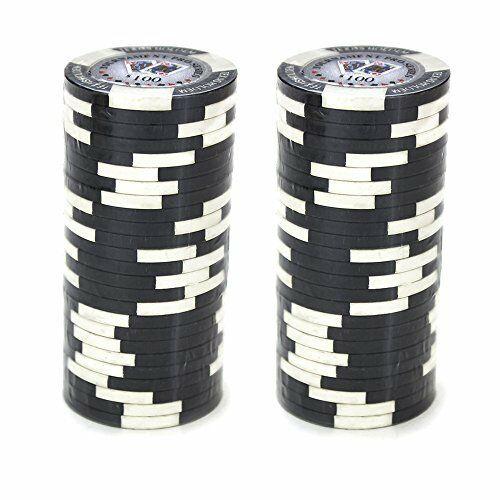 $100 Black Tournament Pro 11.5 Gram - 100 Poker Chips