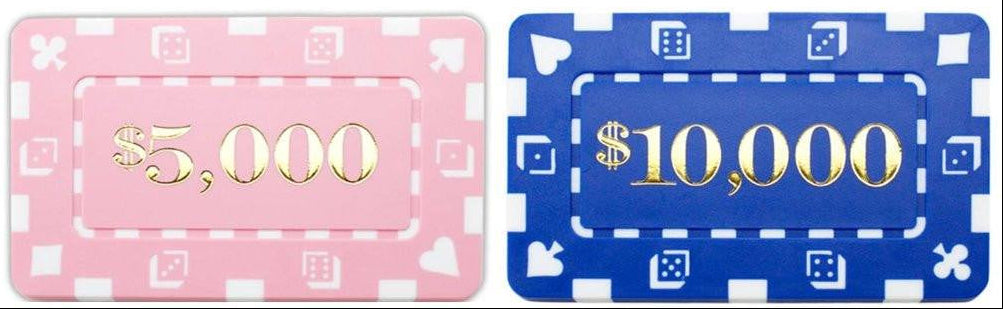 CLEARANCE 100 Denominated Square Chips 32 Gram Rectangular Plaques